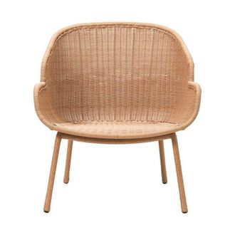 House Doctor Sill&oacute;n lounge exterior natural metal marr&oacute;n