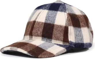Aquascutum Club Check Baseball Cap - unisex - Petten - Veelkleurig - ONE Size - Wol - Accessoires