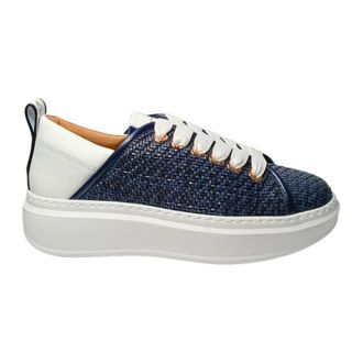 Alexander Smith Sneakers, female, Blue, Size: 6 US Pelle Sneaker