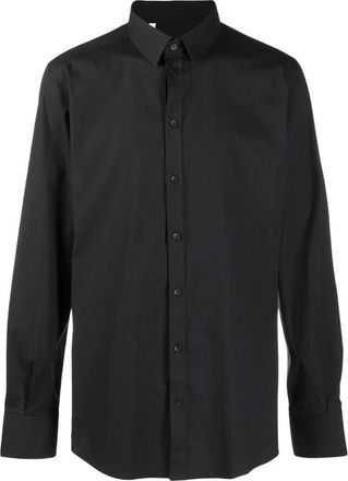 Dolce & Gabbana Casual Shirts - Heren - Casual Overhemden - Zwart - M - Katoen - Overhemden