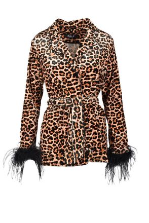 Giulia N. Polyester Elastane Jacket - Brown/Black