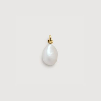Monica Vinader Gold Baroque Pearl Pendant Pearl