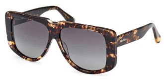 Max Mara MM0075 52P Womens Sunglasses Tortoiseshell Size 57