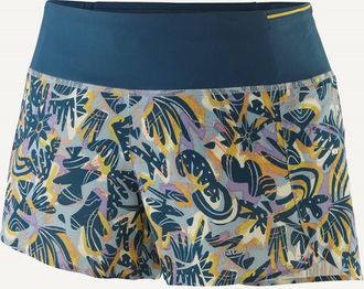 Patagonia Womens Strider Pro Shorts In Wild Botanist: Thermal Blue