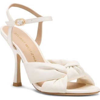 Stuart Weitzman Soplaya Sandal 100 in Cream. at Nordstrom, Size 8.5