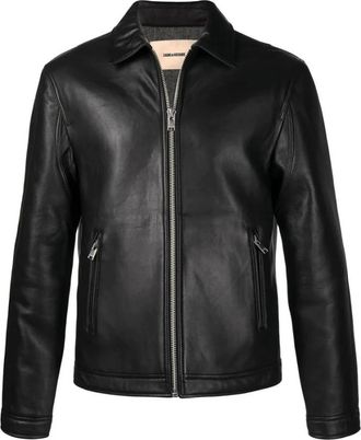 Zadig&Voltaire Heren, Jassen, Zwart, Maat: XL Leer