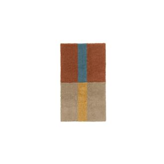 Lorena Canals Chroma Stripes - Alfombra de lana Chroma Cinnamon 80 x 140 cm