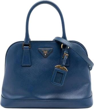 Prada Pre-owned Handbags, female, Blue, Size: ONE SIZE Pre-owned Satchel