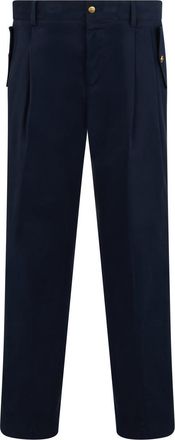 Dolce & Gabbana Navy Blue Straight Pants