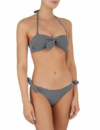 Zimmermann Womens Jeannie Tie Bikini In Gingham