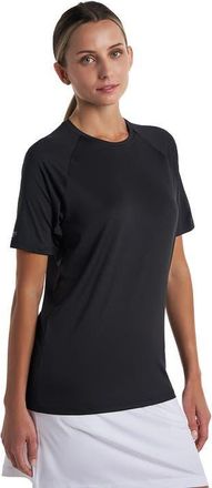 Coolibar Unisex Suntect Shield Shirt Performance Short Sleeve T-Shirt, UPF 50+ Sun Protection in Black at Nordstrom, Size X-Large