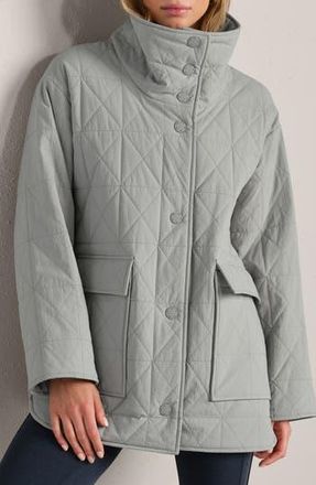 Rhone Monterey Water Repellent Quilted Jacket in Grey Sky at Nordstrom Rack, Size X-Large