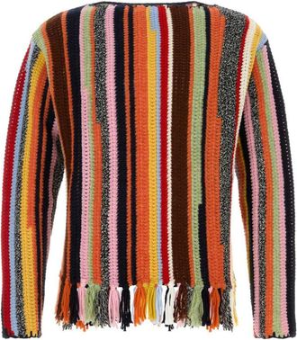 Prada Multicolor Crew Neck Sweaters