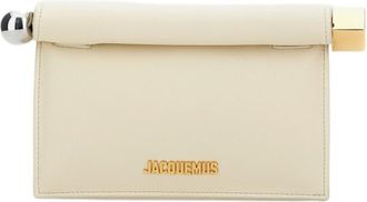 Jacquemus Mini Fold-Over Pouch In Smooth Nappa Leather