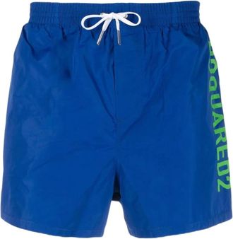 Dsquared2 Badpak met Zijlogo - Heren - Strandmode - Blauw - L - Badmode