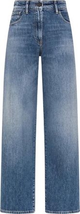 Ni&ugrave; Rechte broek - Dames - Jeans - Blauw - Maat: S Denim