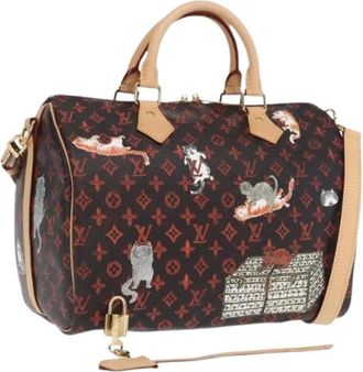 Louis Vuitton Pre-owned Vintage Canvas Handtas - Dames - Vintage Handtas - Bruin - ONE Size - Vintage