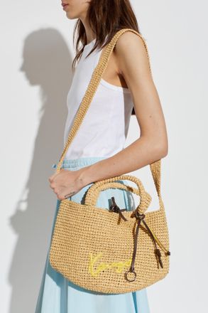 Kenzo Bag With Embroidered Logo, Womens, Beige
