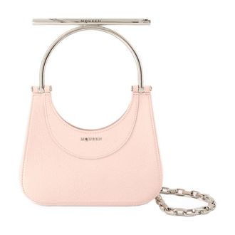 Alexander McQueen Womens Chain-Accented Lambskin Mini Bag Pink