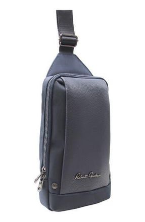 Robert Graham Howell Mixed Media Sling Bag in Navy at Nordstrom Rack