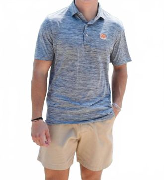 Johnnie-O Auburn Huron Polo In Heather Grey