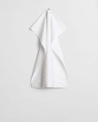GANT Home decor Jacquard Herringbone Towel 50X70 (50x70) WHITE