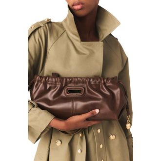 Maje Vintage leather Milpli Gazette in Brown at Nordstrom, Size Medium