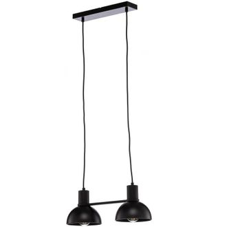 Lucande L&aacute;mpara Colgante mostrid En Negro De Metal - Lucande