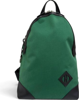 Herm&egrave;s Noir Swift Leather Backpack (Pre-Owned)