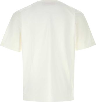 Valentino Garavani Mens White Cotton T-Shirt Avorio Exterior Exterior: T-shirts And Polos