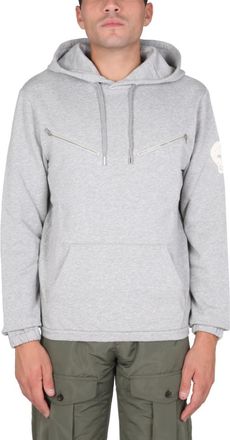 Alexander McQueen Light Grey Hood Sweatshirts