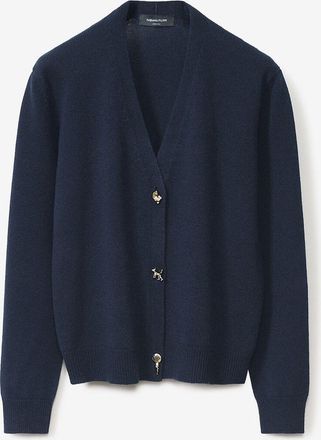 Fabiana Filippi Kaschmircardigan mit V-Ausschnitt und Fabula-Kn&ouml;pfen