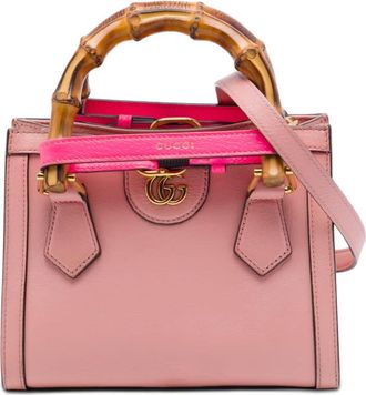 Gucci Pre-owned Gucci Mini Calfskin Bamboo Diana Satchel Ladies 6MKWVTJPGOZDDR7C