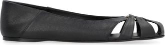 Ferragamo Aurelie Ballet Flats - Dames - Ballerinas - Zwart - 39 1/2 EU - Leer - Schoenen