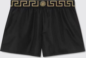 Versace Greca Border Polyester Boxer Shorts with Medusa Logo