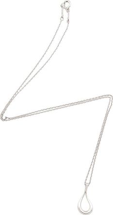 Tiffany & Co. Silver Elsa Peretti Open Teardrop Necklace (Authentic Pre-Loved)