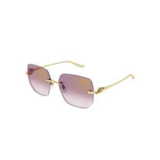 Cartier Sunglasses, female, Yellow, 57 MM, Panth&egrave;re Sunglasses