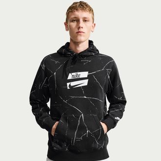 Nike Mens Club Fleece Pullover Hoodie in Black | IM5984-010
