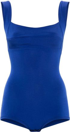 Atu Body Couture square-neck bodysuit - women - Polyester - L - Blue