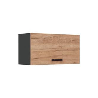 Vicco Armario Colgante R-line, Roble Dorado/antracita, 80 Cm Plano, Vicco