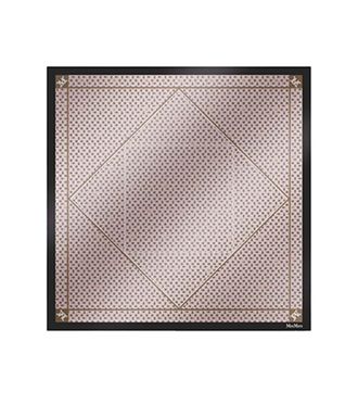 Max Mara Pink Geometric Scarf