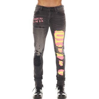 Cult of Individuality Punk Sex Pistols Distressed Rigid Super Skinny Jeans in Bollocks at Nordstrom Rack, Size 36