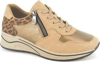 Rieker Runner N. Tiret - Dames - Sneakers - Bruin - 39 EU - Schoenen