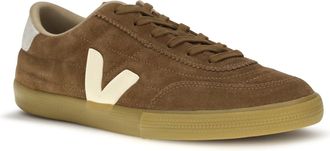 Veja Mens Panenka Suede Sneakers Brown_pierre_silver