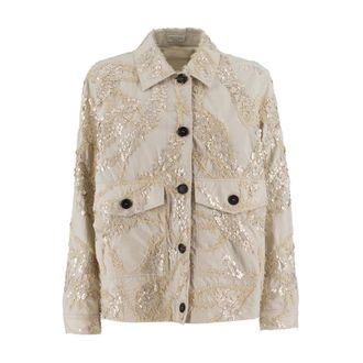 Brunello Cucinelli Cardigan - female - Brunello Cucinelli - Light Jackets - Beige - L - Jackets