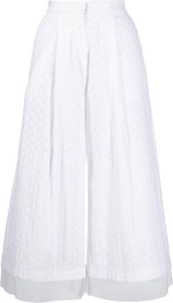 Viktor & Rolf Nice And Breezy embroidered skirt - women - Cotton - S - White