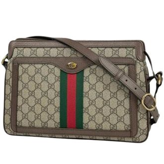 Gucci Pre-owned Vintage Canvas Shoulder Bag - Dames - Pre-owned - Beige - Maat: ONE Size