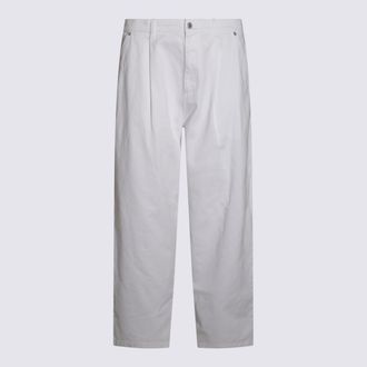 Moschino White Cotton Pants