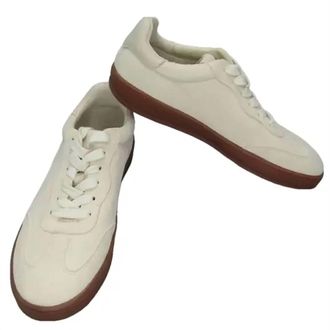 J.McLaughlin Womens Zibby Low Top Lace Up Tennis Sneakers In Off-White