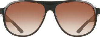 Nike Vintage Icon 59mm Aviator Sunglasses in Sequoia /Brown Gradient at Nordstrom